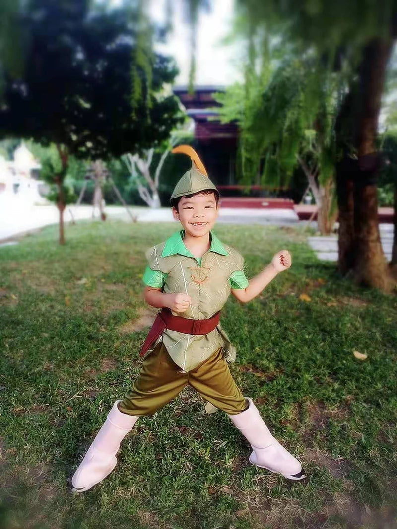 Halloween Party Cosplay Peter Pan Costume Children Kids Cartoon Movie Costume Baby Boys Tinker Bell Girls Carnival Costume 3-11Y