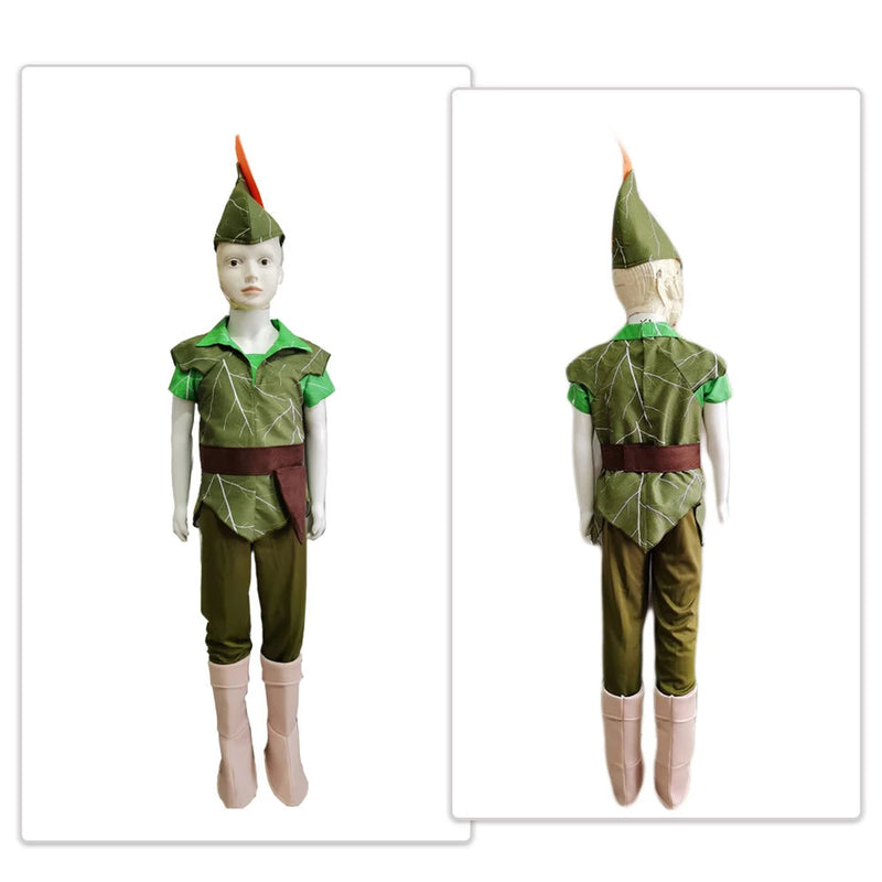 Halloween Party Cosplay Peter Pan Costume Children Kids Cartoon Movie Costume Baby Boys Tinker Bell Girls Carnival Costume 3-11Y