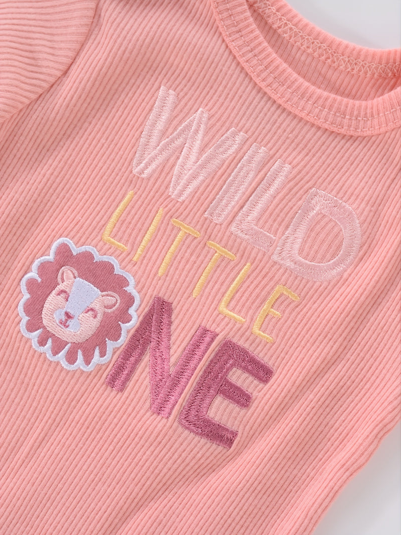 4PCS Newborn Infant Romper Short Sleeve Round Neck Cartoon Animal Flowers Print Bodysuit Onesies For Baby Boys And Girls Clothes