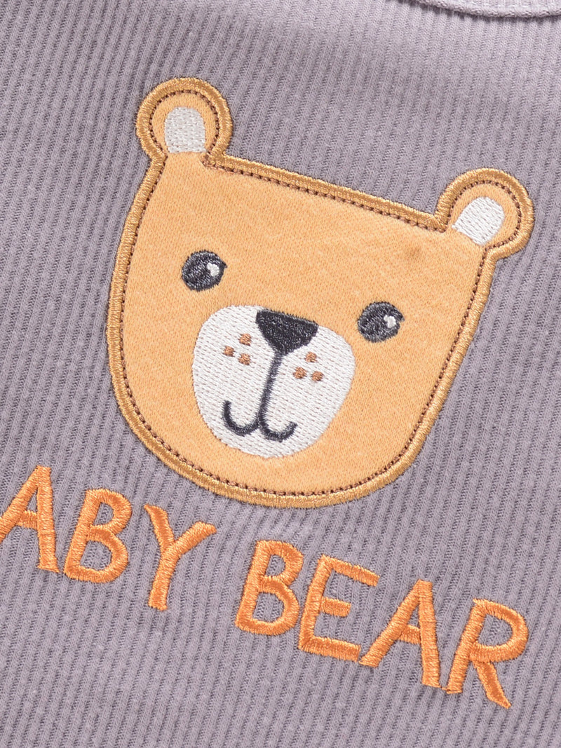 4PCS Newborn Infant Romper Short Sleeve Round Neck Cartoon Animal Flowers Print Bodysuit Onesies For Baby Boys And Girls Clothes
