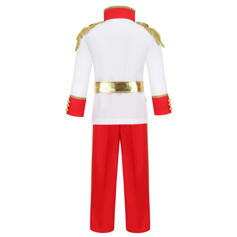 Boys Prince Cosplay Suits Prince Charming Kids Florian Role Playing Clothes Children Peter Pan Costume Naveen Dress Up Outfits