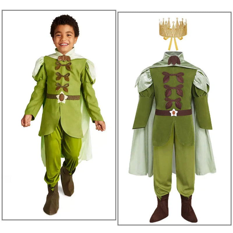 Boys Prince Cosplay Suits Prince Charming Kids Florian Role Playing Clothes Children Peter Pan Costume Naveen Dress Up Outfits